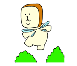 Rice balls and bread 3 sticker #13831695