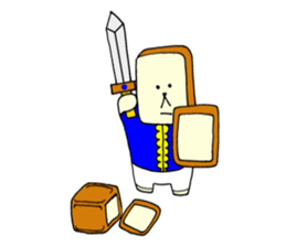 Rice balls and bread 3 sticker #13831696