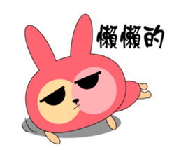 Boring rabbit sticker #13832072