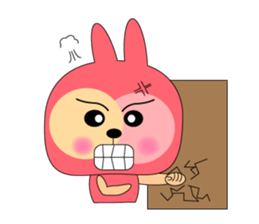 Boring rabbit sticker #13832074