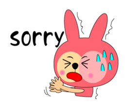 Boring rabbit sticker #13832089