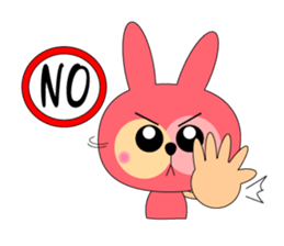 Boring rabbit sticker #13832091