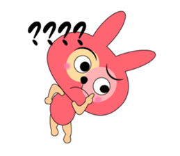 Boring rabbit sticker #13832098