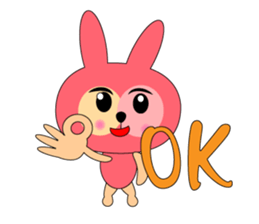 Boring rabbit sticker #13832105