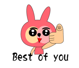 Boring rabbit sticker #13832107