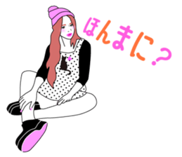 Fashionista Lady-Osaka girls sticker #13832643