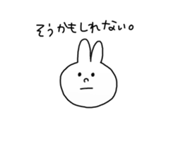 sloppy rabbit sticker #13833247