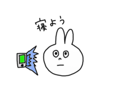 sloppy rabbit sticker #13833251