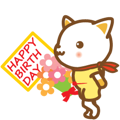 ninja cat haku04 moving!happy birthday