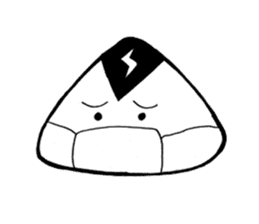 lightning Triangle onigiri sticker #13834078