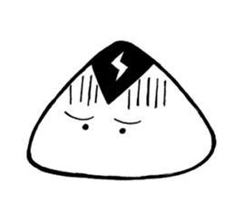 lightning Triangle onigiri sticker #13834079