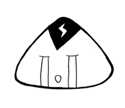 lightning Triangle onigiri sticker #13834080