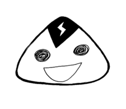 lightning Triangle onigiri sticker #13834082