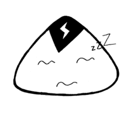 lightning Triangle onigiri sticker #13834084