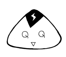 lightning Triangle onigiri sticker #13834085