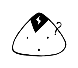 lightning Triangle onigiri sticker #13834086