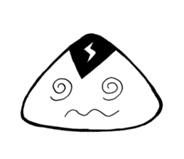 lightning Triangle onigiri sticker #13834087