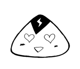 lightning Triangle onigiri sticker #13834088