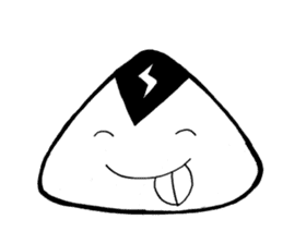 lightning Triangle onigiri sticker #13834089