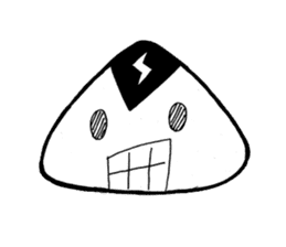 lightning Triangle onigiri sticker #13834090