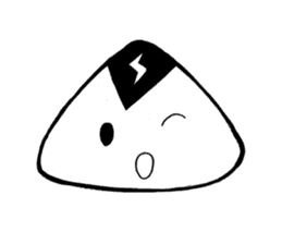 lightning Triangle onigiri sticker #13834091
