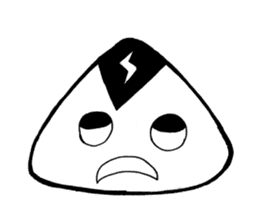 lightning Triangle onigiri sticker #13834092