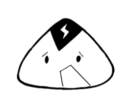 lightning Triangle onigiri sticker #13834093