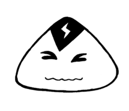 lightning Triangle onigiri sticker #13834095