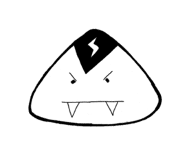 lightning Triangle onigiri sticker #13834098