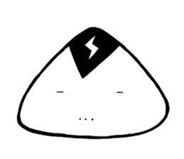 lightning Triangle onigiri sticker #13834099