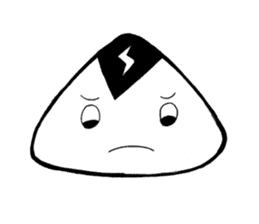 lightning Triangle onigiri sticker #13834100