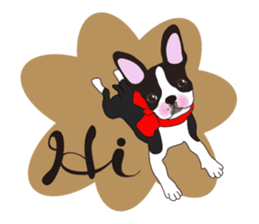 Always be with you! Boston Terrier 2eng sticker #13834350