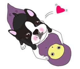 Always be with you! Boston Terrier 2eng sticker #13834351