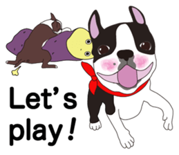 Always be with you! Boston Terrier 2eng sticker #13834354