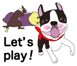 Always be with you! Boston Terrier 2eng sticker #13834354