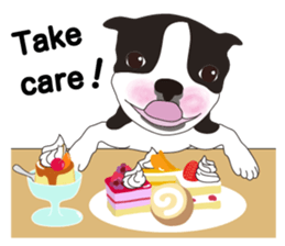 Always be with you! Boston Terrier 2eng sticker #13834356