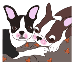 Always be with you! Boston Terrier 2eng sticker #13834360