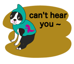 Always be with you! Boston Terrier 2eng sticker #13834366