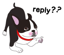 Always be with you! Boston Terrier 2eng sticker #13834370