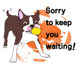 Always be with you! Boston Terrier 2eng sticker #13834371