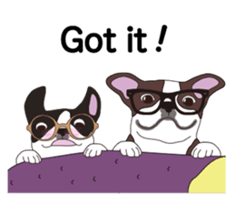 Always be with you! Boston Terrier 2eng sticker #13834378