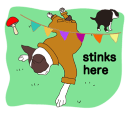 Always be with you! Boston Terrier 2eng sticker #13834379