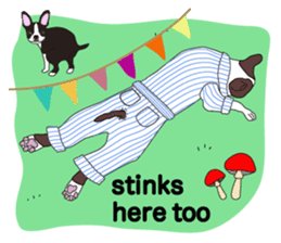 Always be with you! Boston Terrier 2eng sticker #13834380