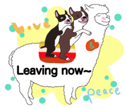 Always be with you! Boston Terrier 2eng sticker #13834386