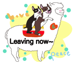 Always be with you! Boston Terrier 2eng sticker #13834386