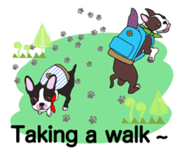 Always be with you! Boston Terrier 2eng sticker #13834387