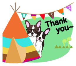 Always be with you! Boston Terrier 2eng sticker #13834389
