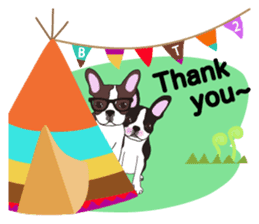 Always be with you! Boston Terrier 2eng sticker #13834389