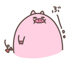 manmaru bu-tan2 sticker #13835095