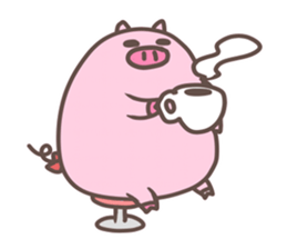 manmaru bu-tan2 sticker #13835106